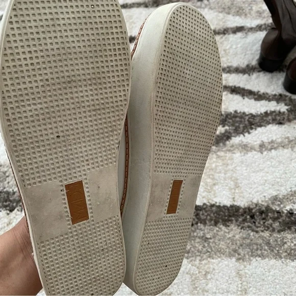 M4DE White Slip Ons